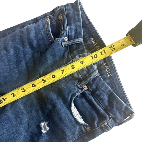 American Eagle Womens Luxe Stretch Distressed Skinny Jeans Size 4 Regular - Picture 5 of 7